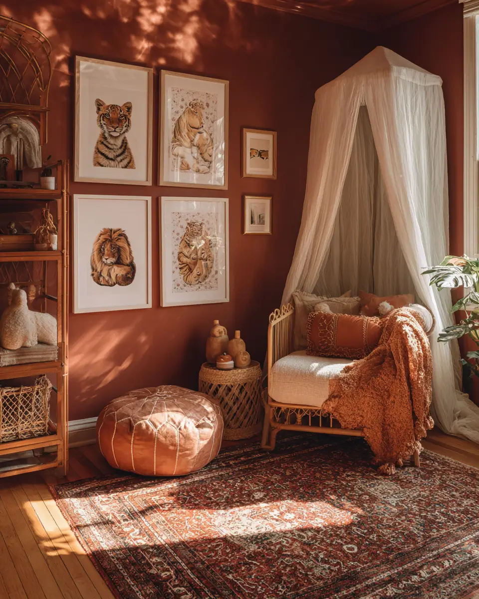 Terracotta Eclectic Nursery Decor Ideas