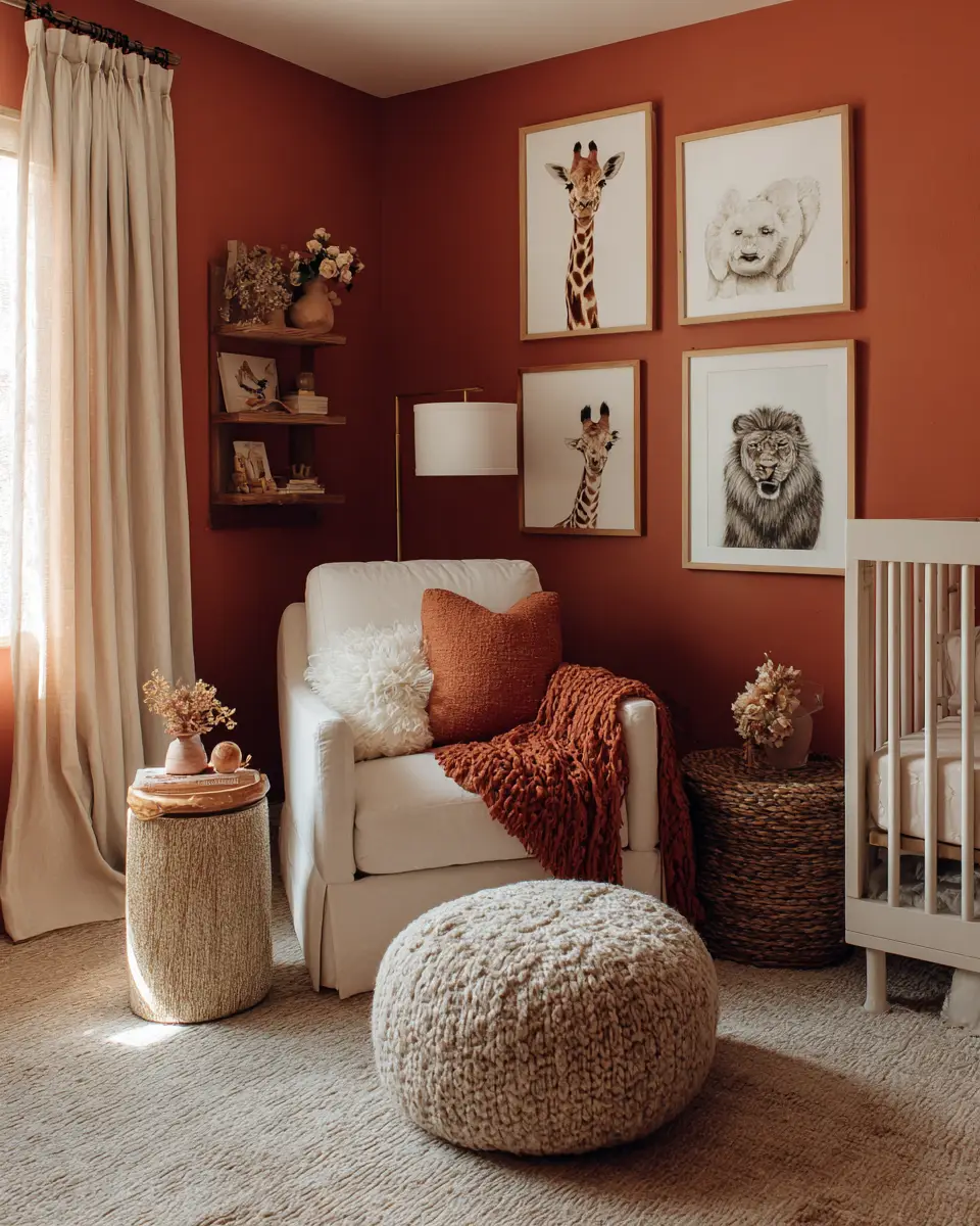 Terracotta Eclectic Nursery Decor Ideas