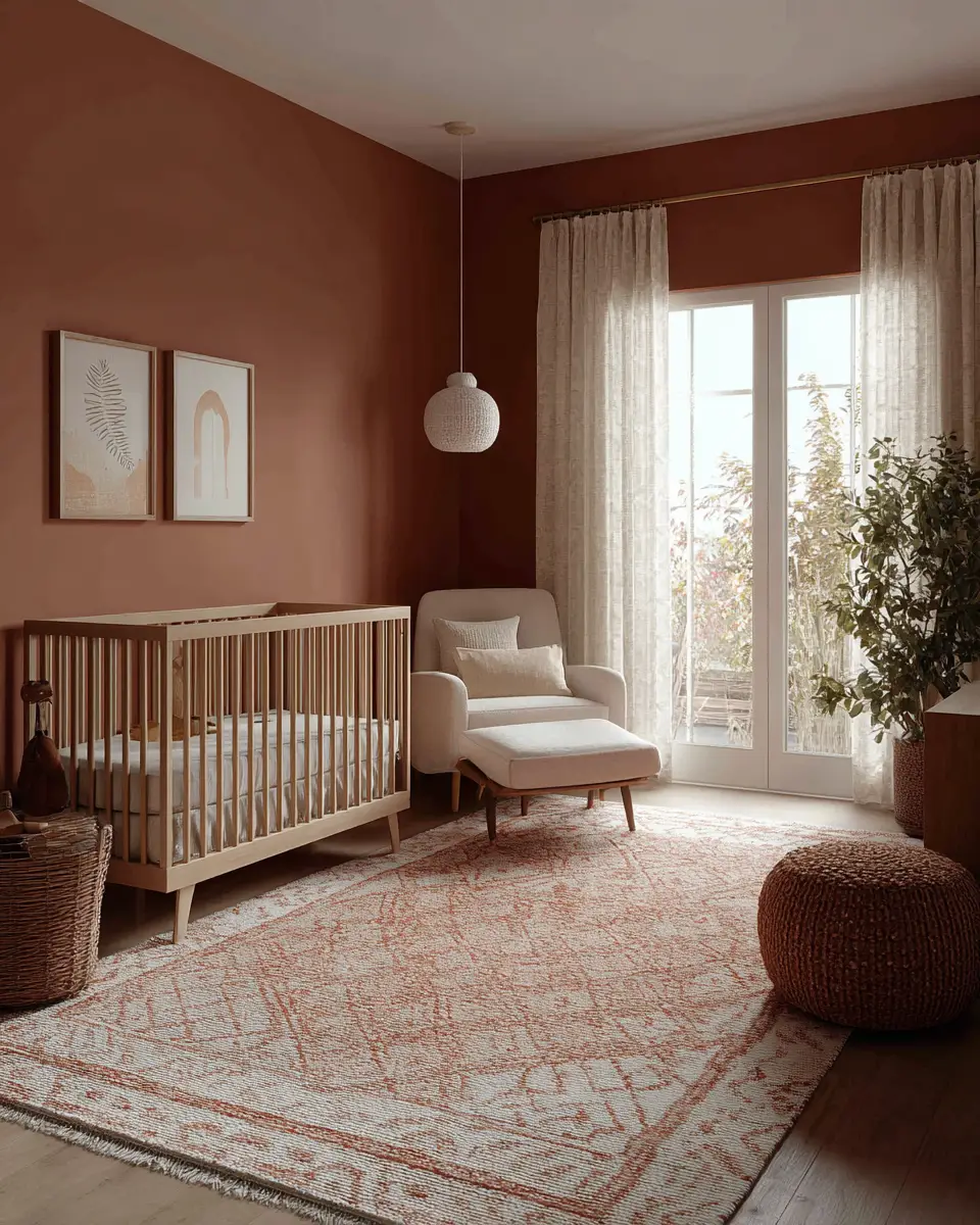 Terracotta Eclectic Nursery Decor Ideas