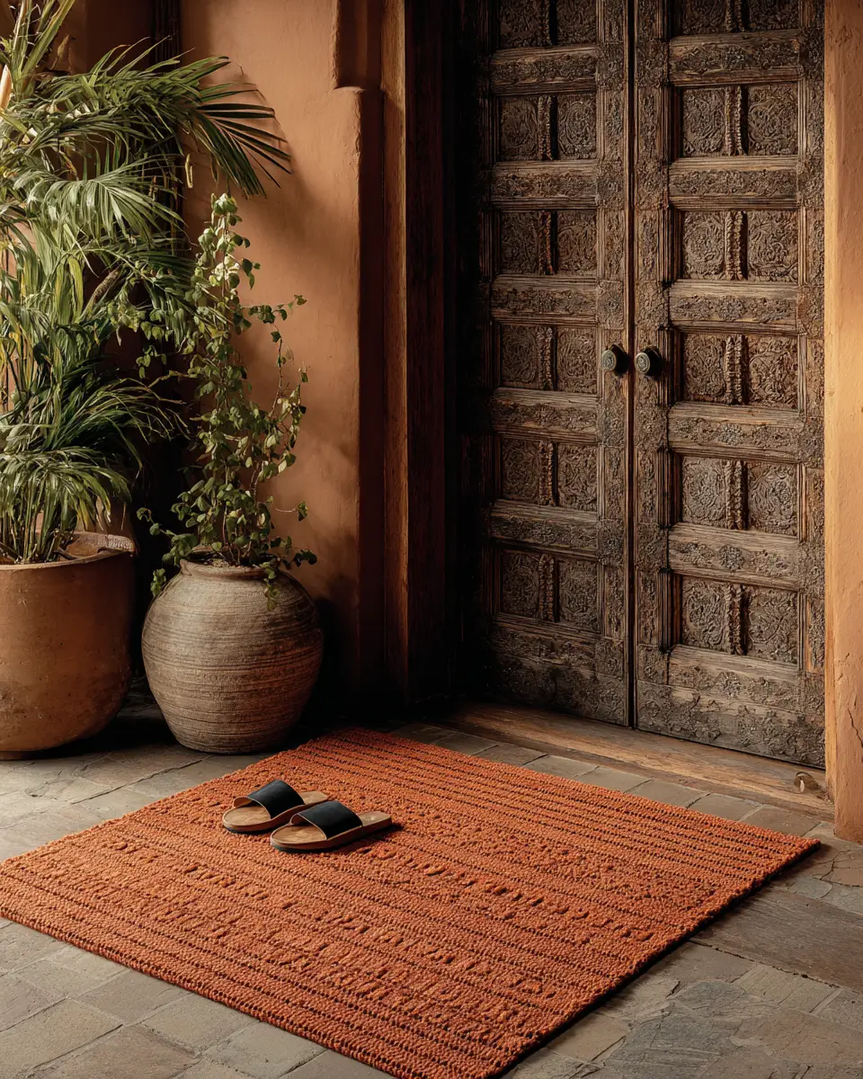 Terracotta Industrial Entryway Decor Ideas - Featured