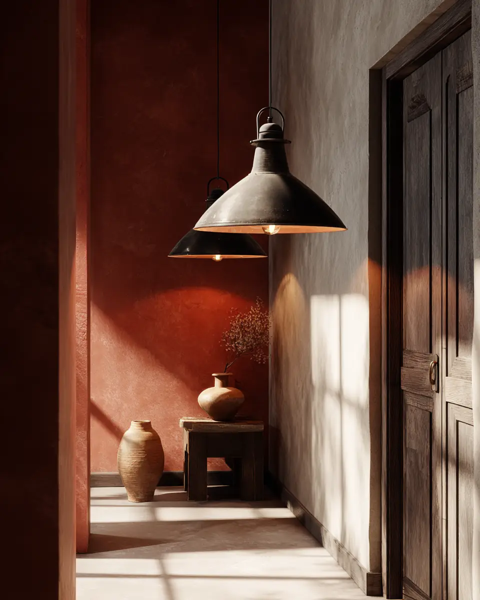 Terracotta Industrial Entryway Decor Ideas