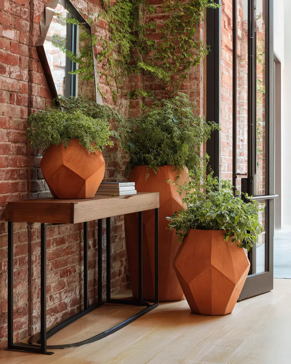Terracotta Industrial Entryway Decor Ideas
