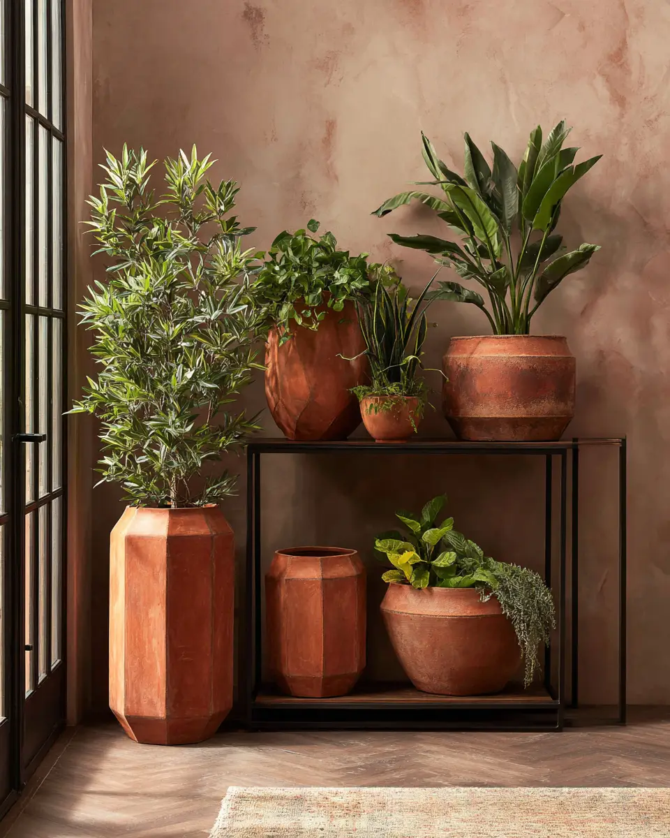 Terracotta Industrial Entryway Decor Ideas