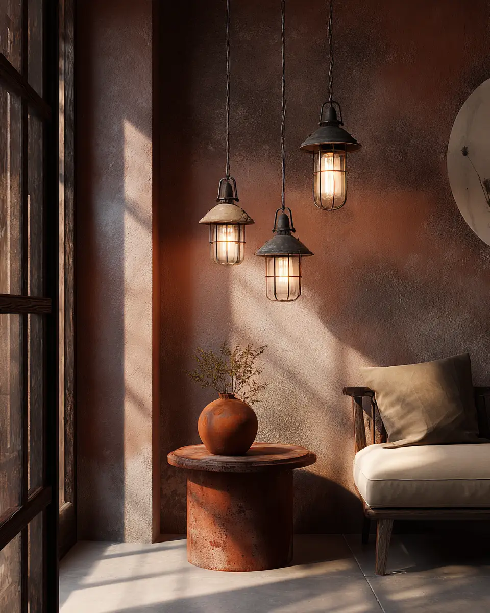 Terracotta Industrial Entryway Decor Ideas