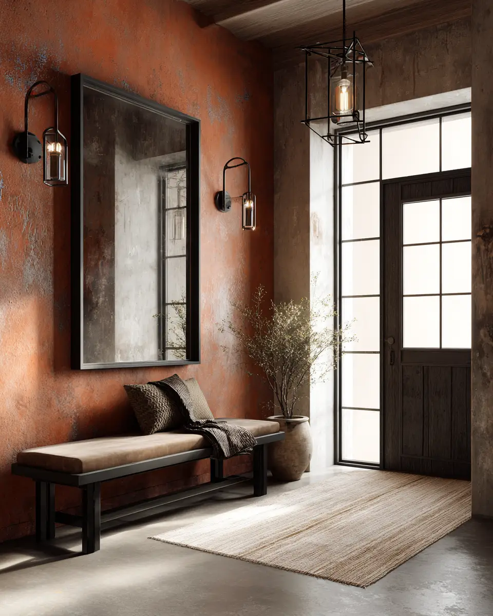 Terracotta Industrial Entryway Decor Ideas