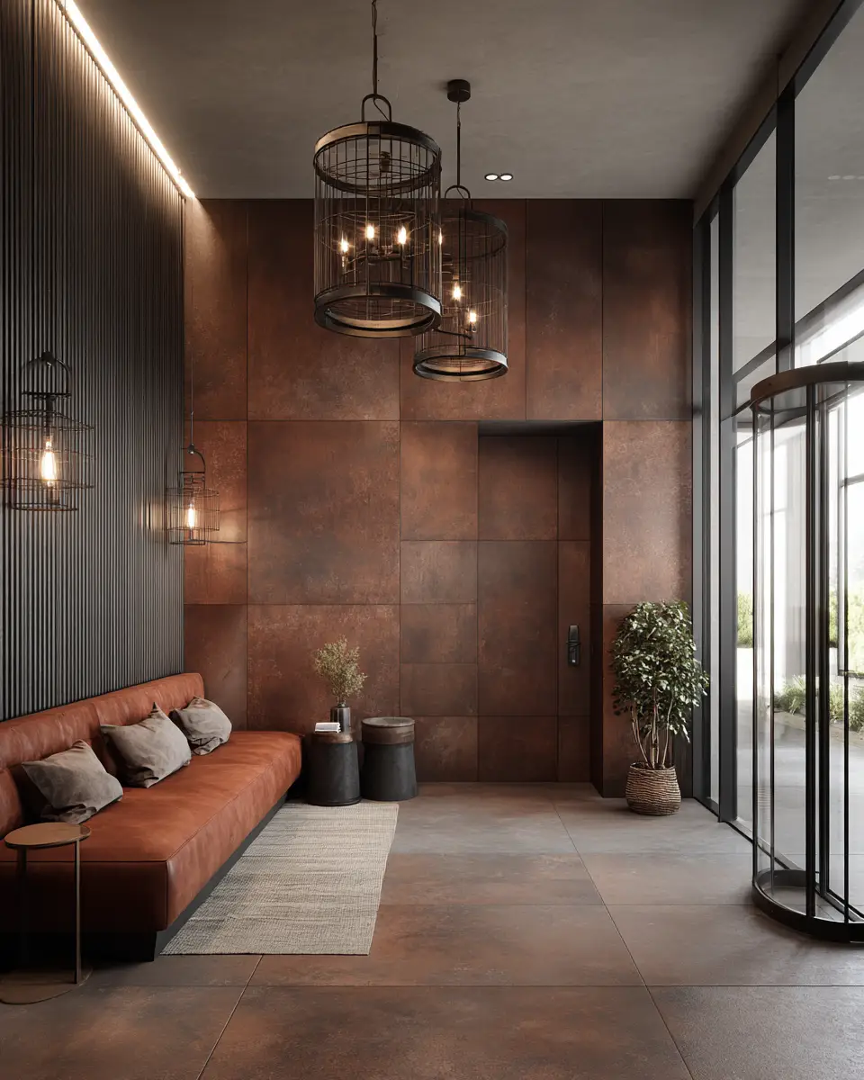 Terracotta Industrial Entryway Decor Ideas