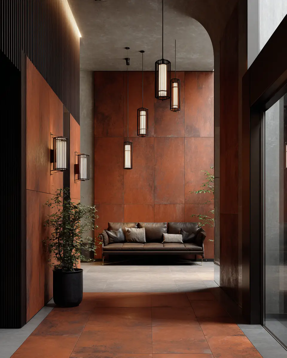 Terracotta Industrial Entryway Decor Ideas