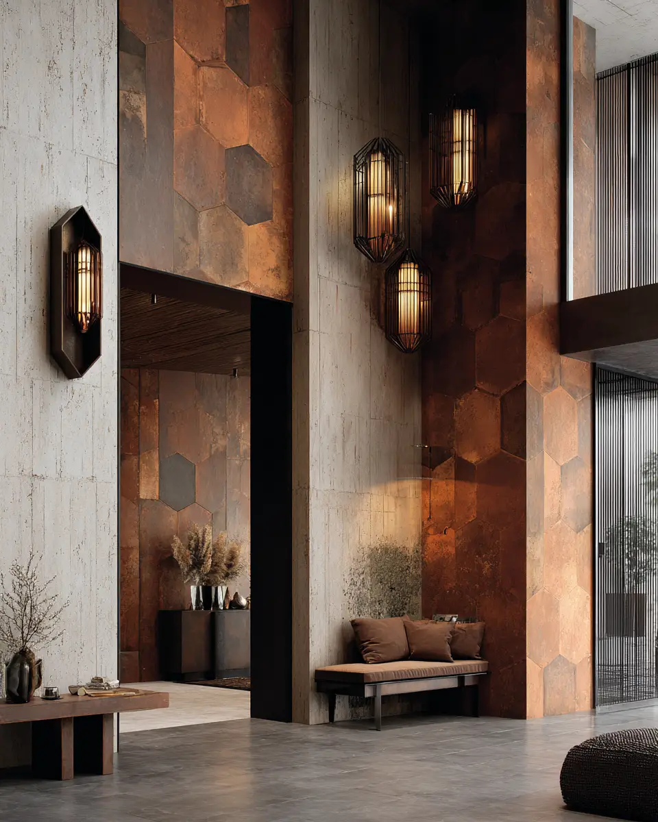 Terracotta Industrial Entryway Decor Ideas