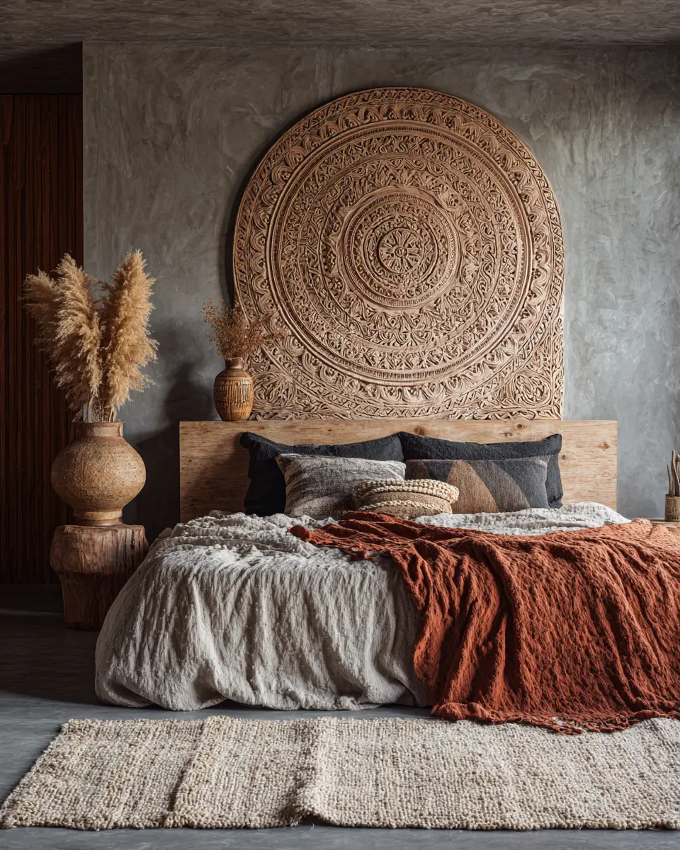 Terracotta Japandi Bedroom Decor Ideas