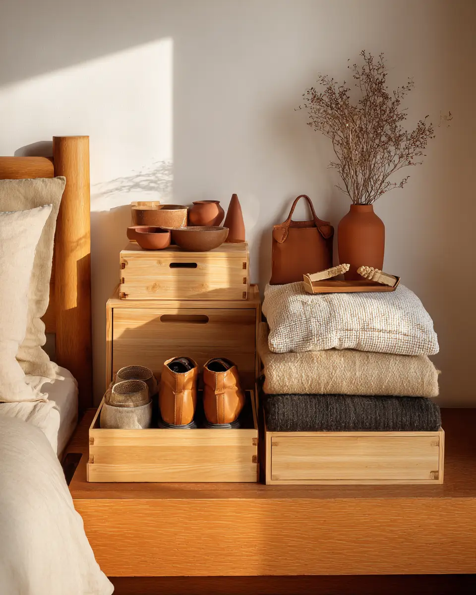 Terracotta Japandi Bedroom Decor Ideas