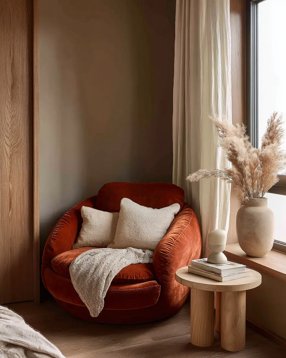 Terracotta Japandi Bedroom Decor Ideas