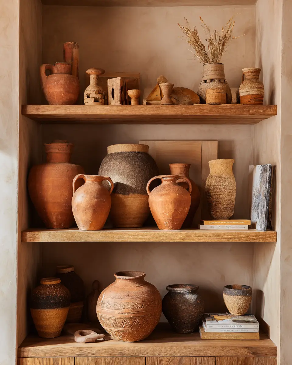 Terracotta Japandi Garage Decor Ideas