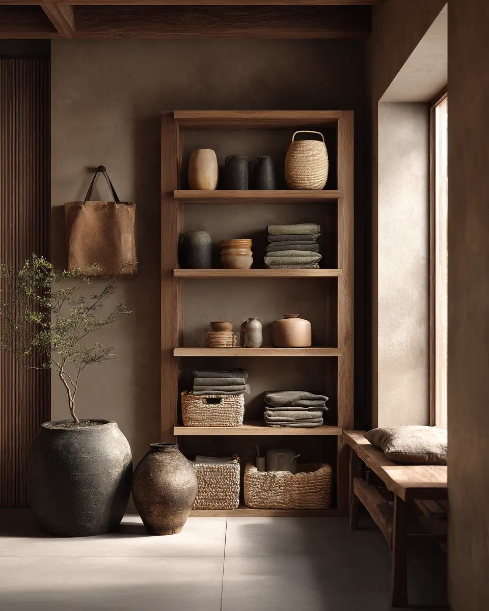 Terracotta Japandi Garage Decor Ideas