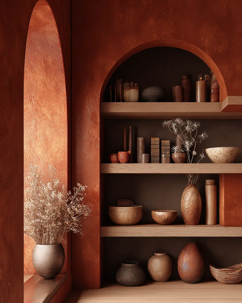 Terracotta Japandi Garage Decor Ideas