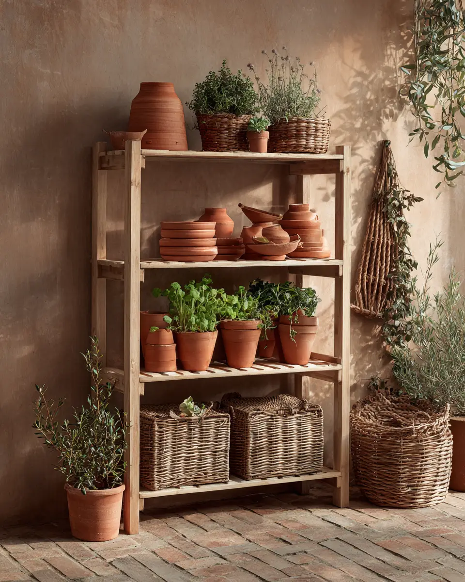 Terracotta Japandi Garage Decor Ideas