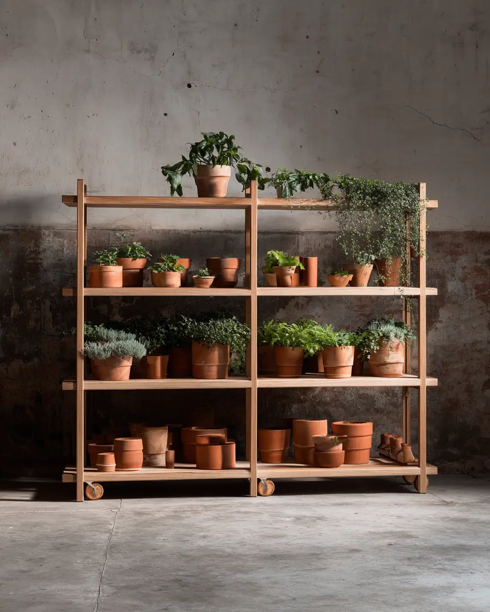 Terracotta Japandi Garage Decor Ideas