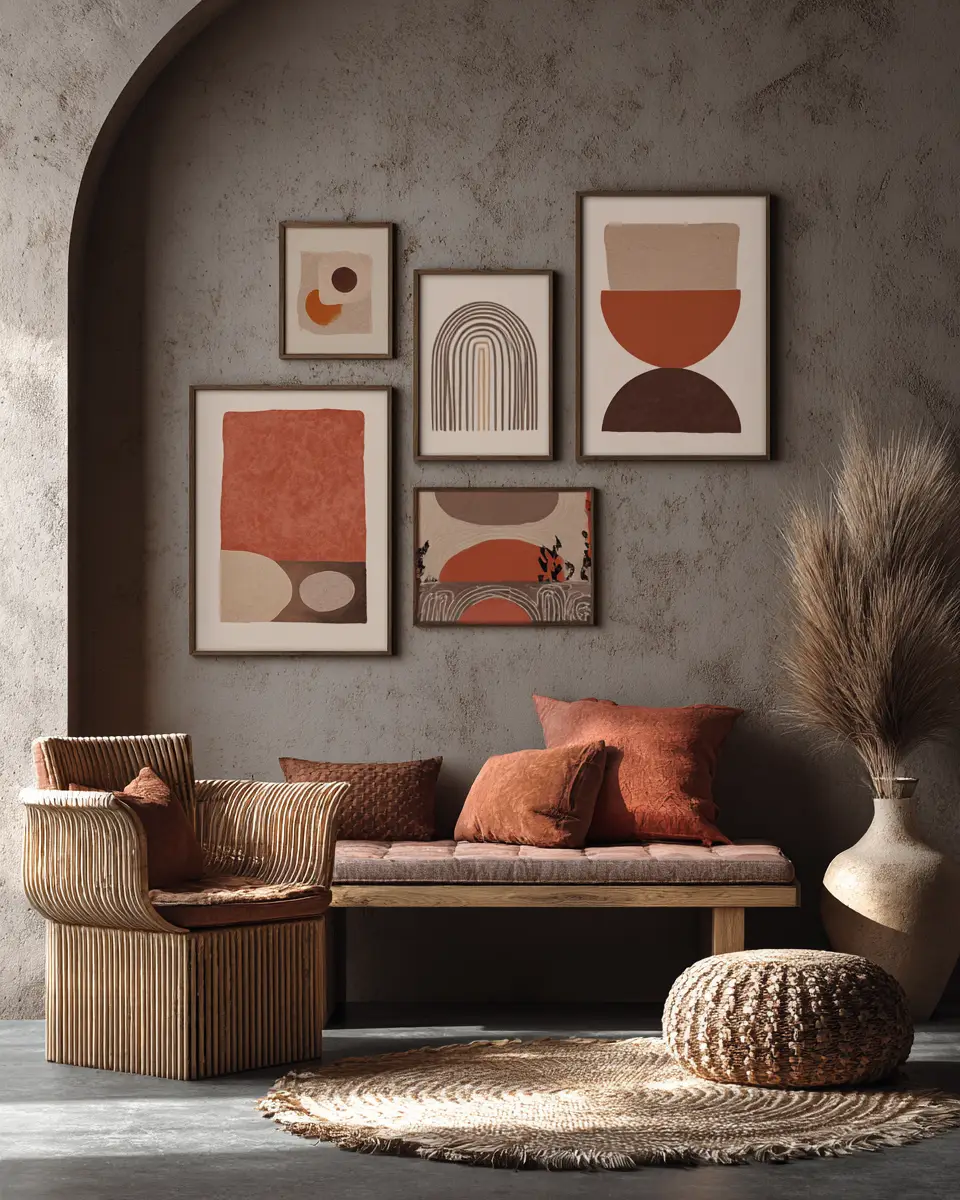 Terracotta Japandi Garage Decor Ideas