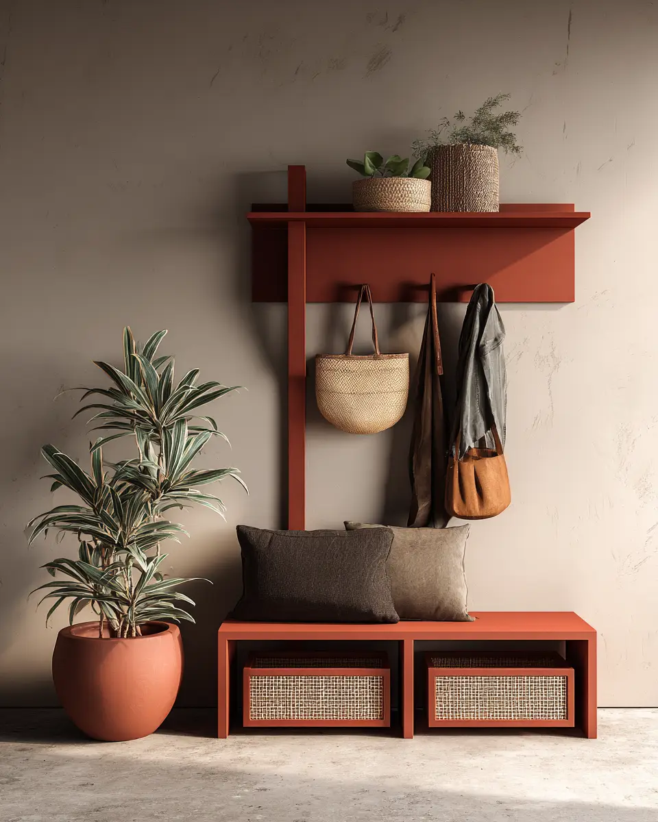 Terracotta Japandi Garage Decor Ideas