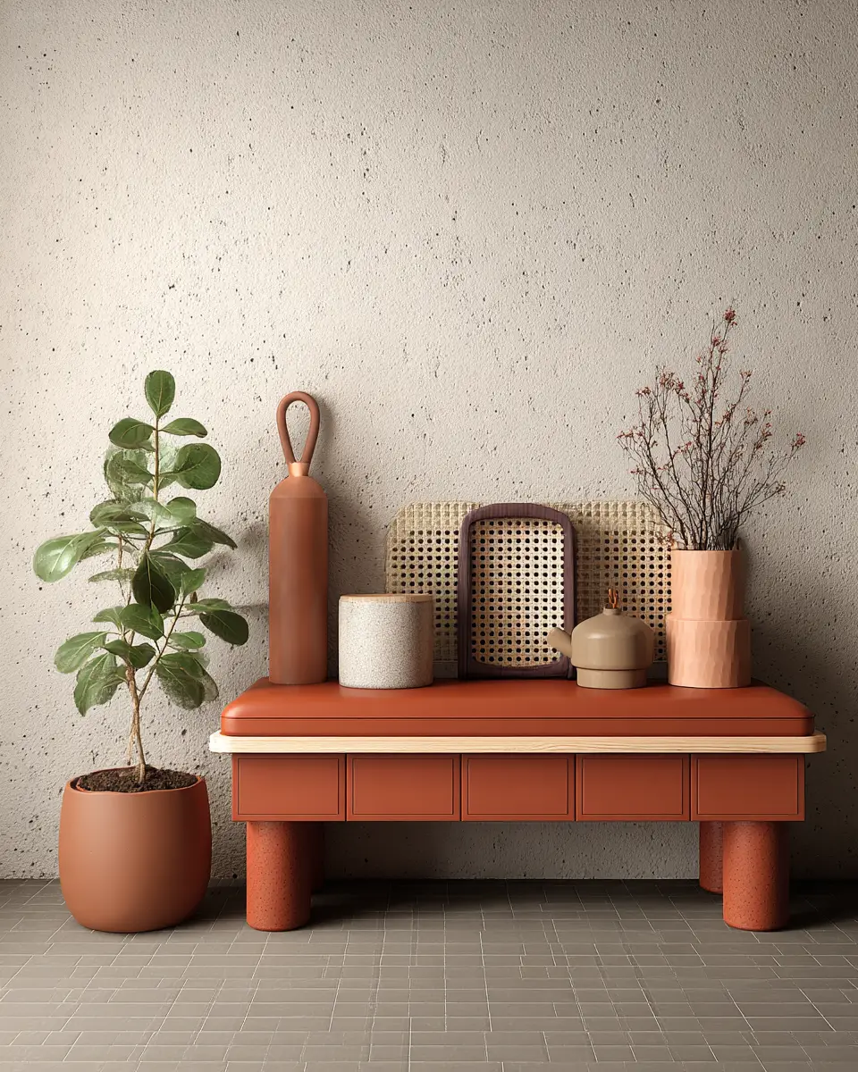 Terracotta Japandi Garage Decor Ideas