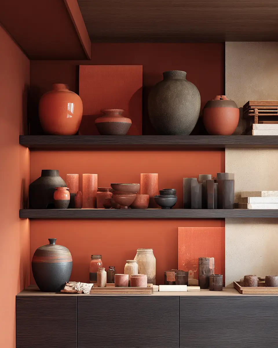 Terracotta Japandi Garage Decor Ideas