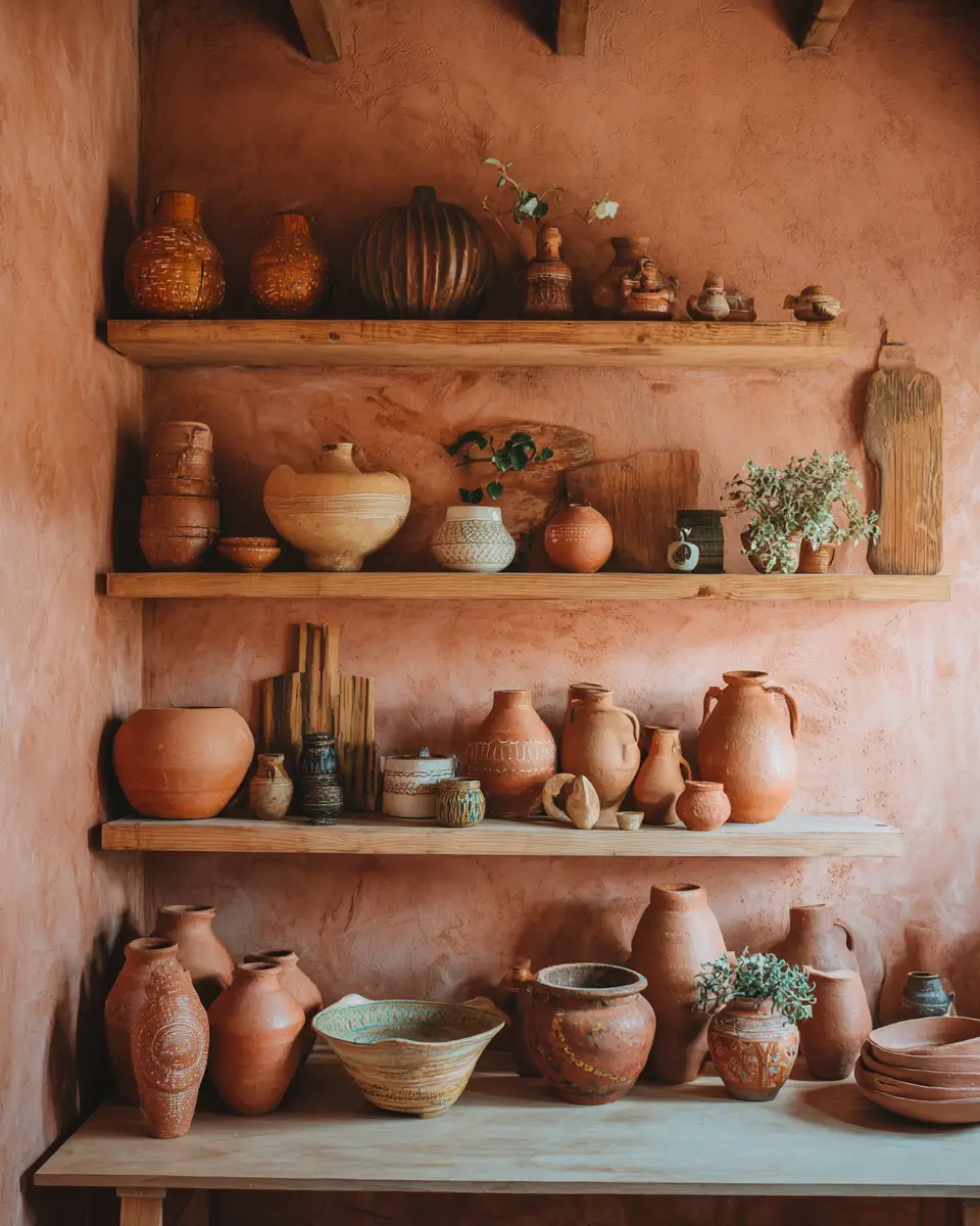 Terracotta Japandi Garage Decor Ideas