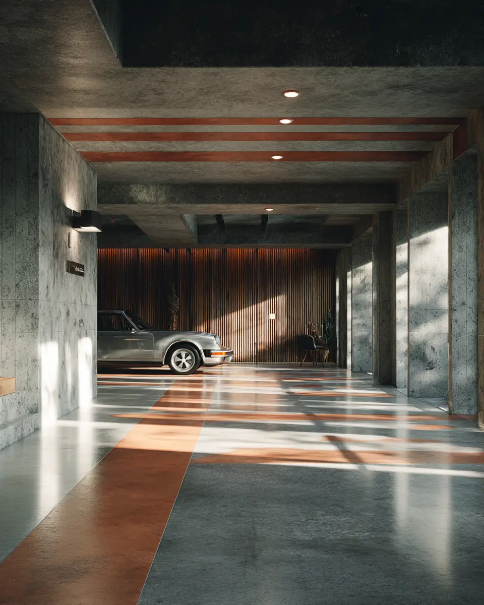 Terracotta Japandi Garage Decor Ideas