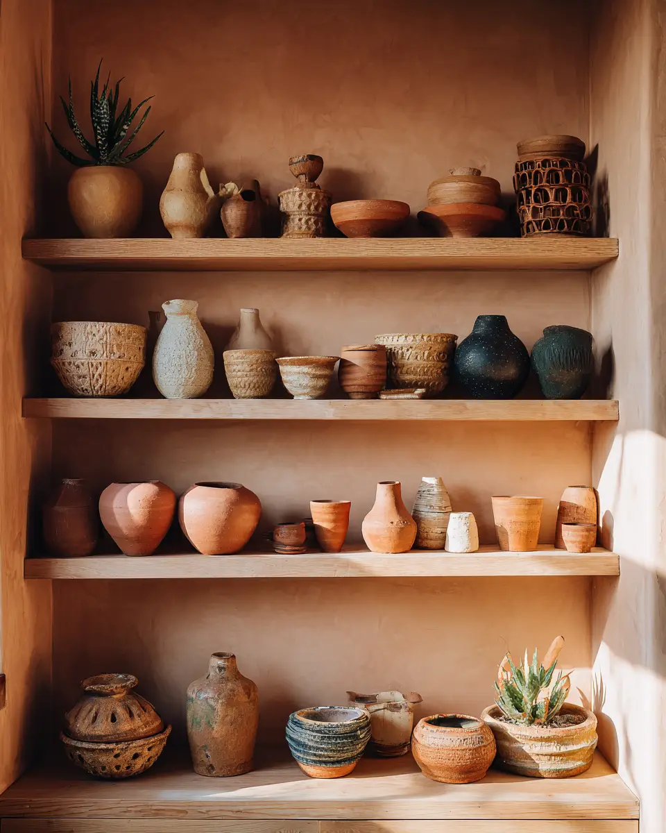 Terracotta Japandi Garage Decor Ideas