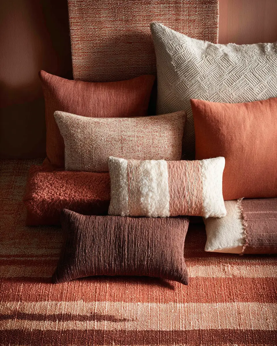 Terracotta Japandi Living Room Decor Ideas