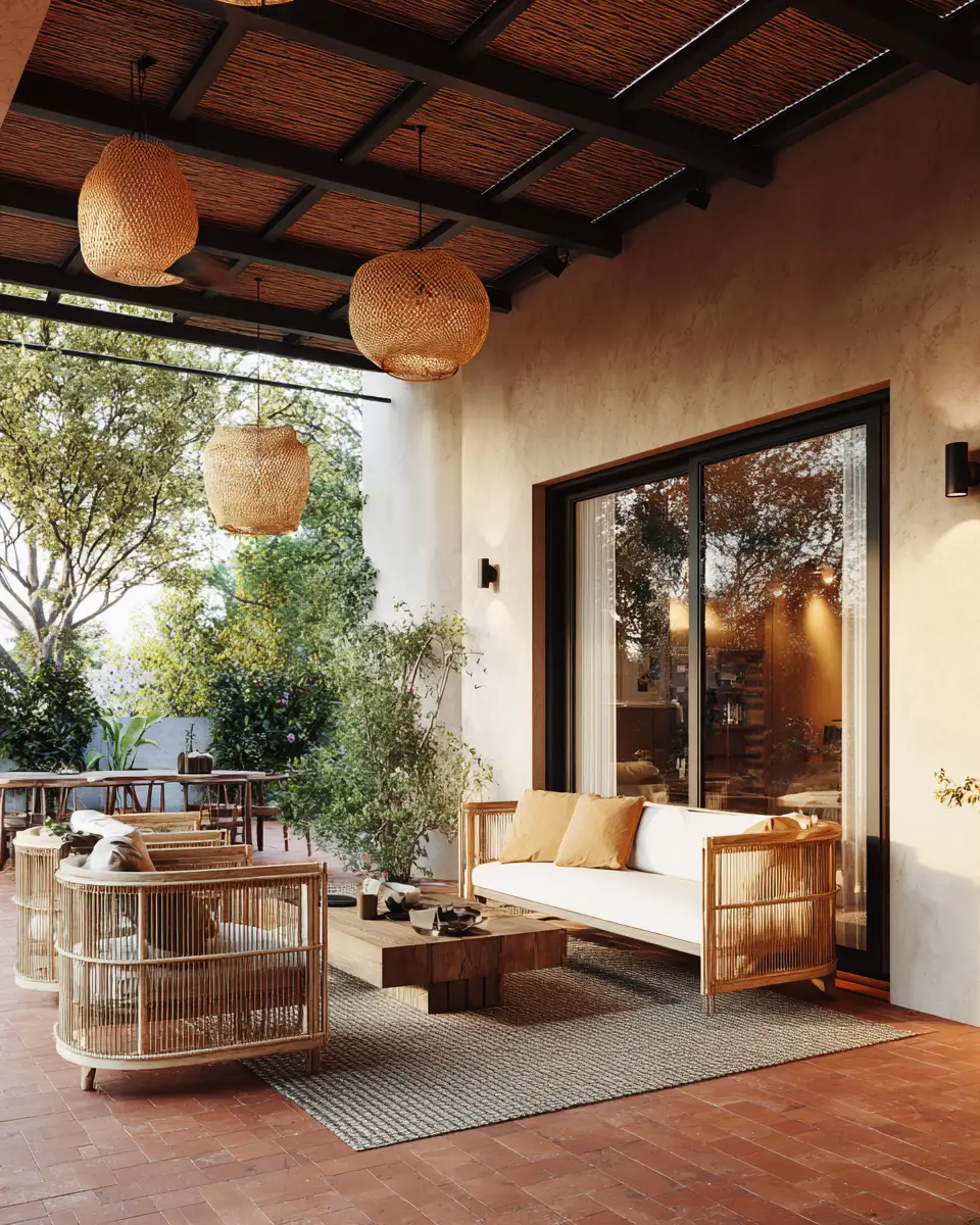 Terracotta Japandi Living Room Decor Ideas