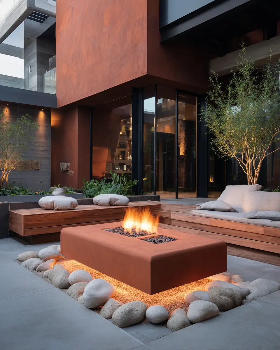 Terracotta Organic Modern Patio Decor Ideas