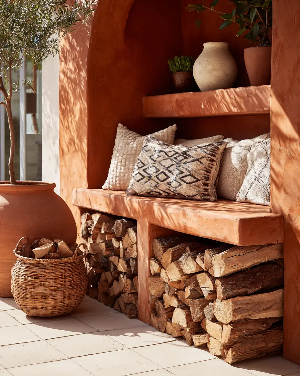 Terracotta Organic Modern Patio Decor Ideas