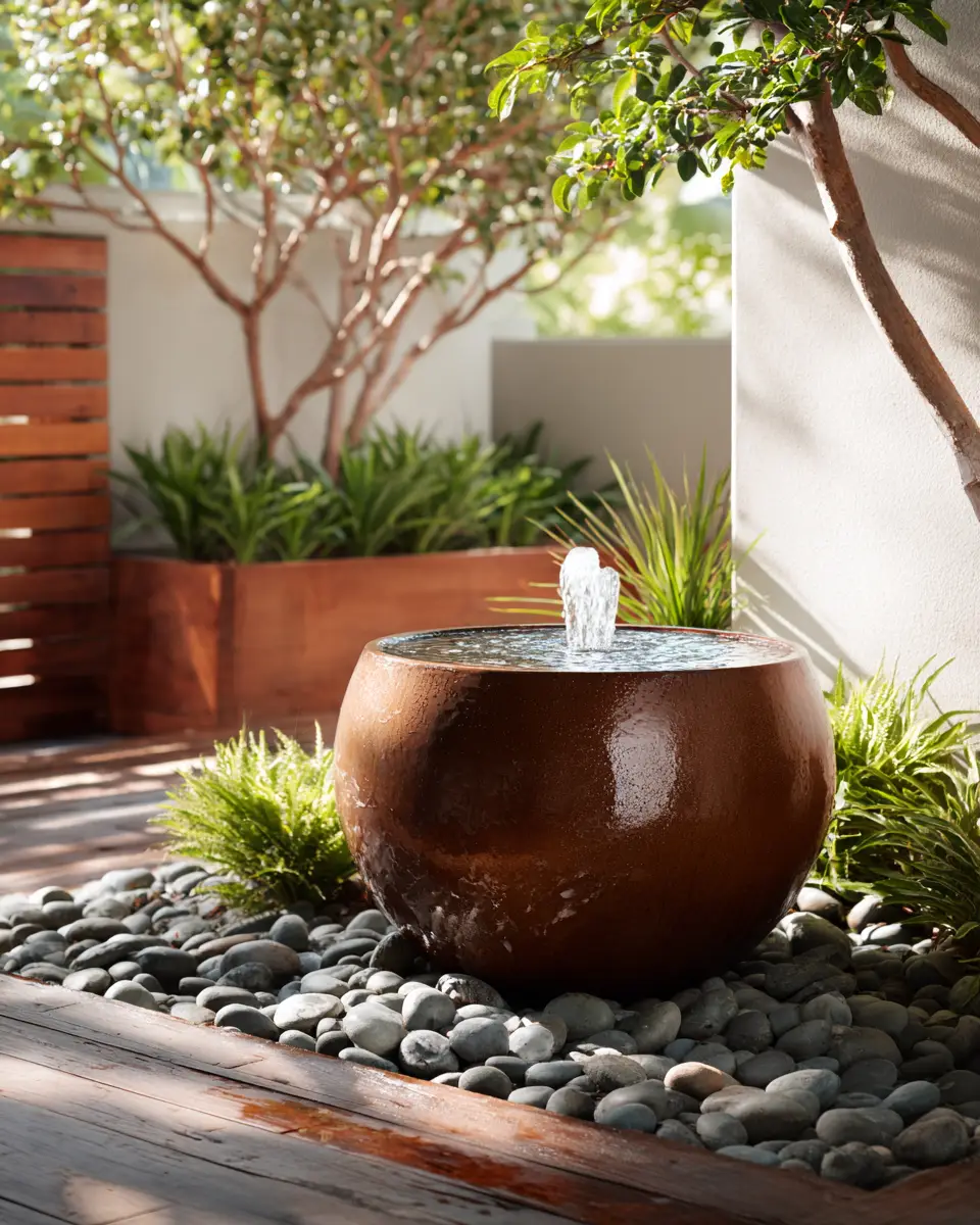 Terracotta Organic Modern Patio Decor Ideas