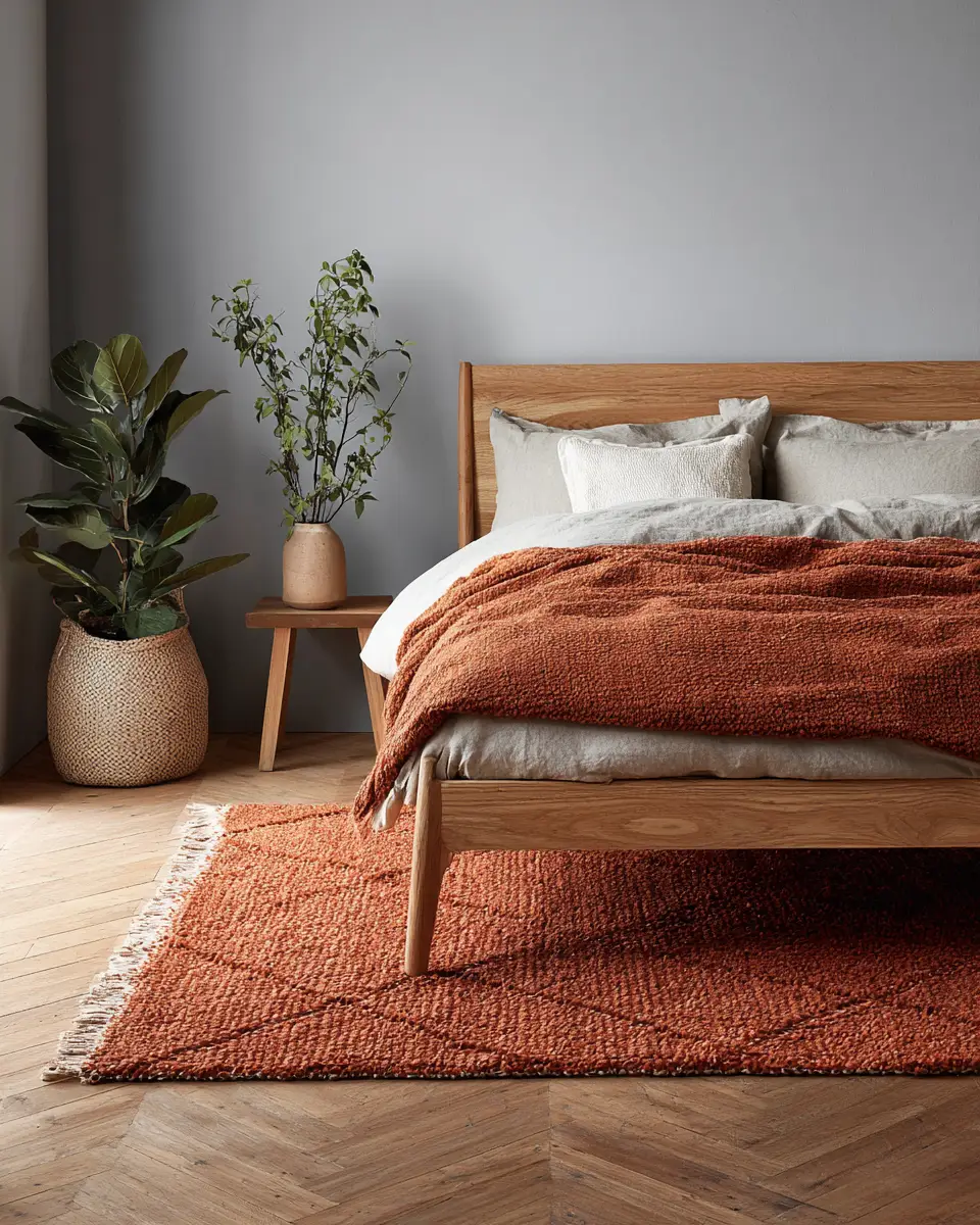 Terracotta Scandinavian Bedroom Decor Ideas