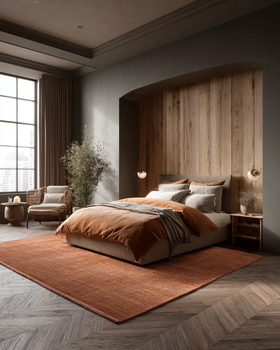 Terracotta Scandinavian Bedroom Decor Ideas