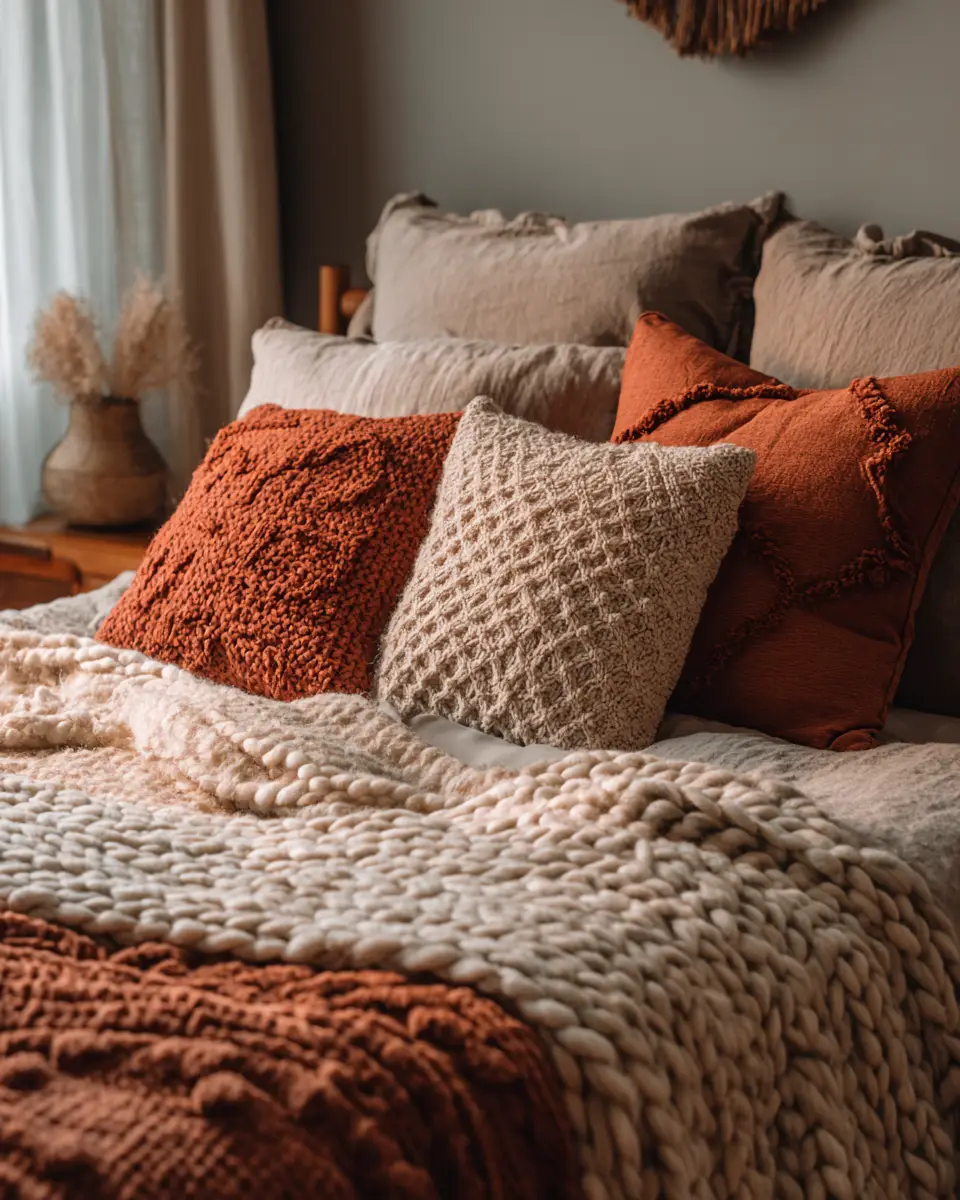 Terracotta Scandinavian Bedroom Decor Ideas