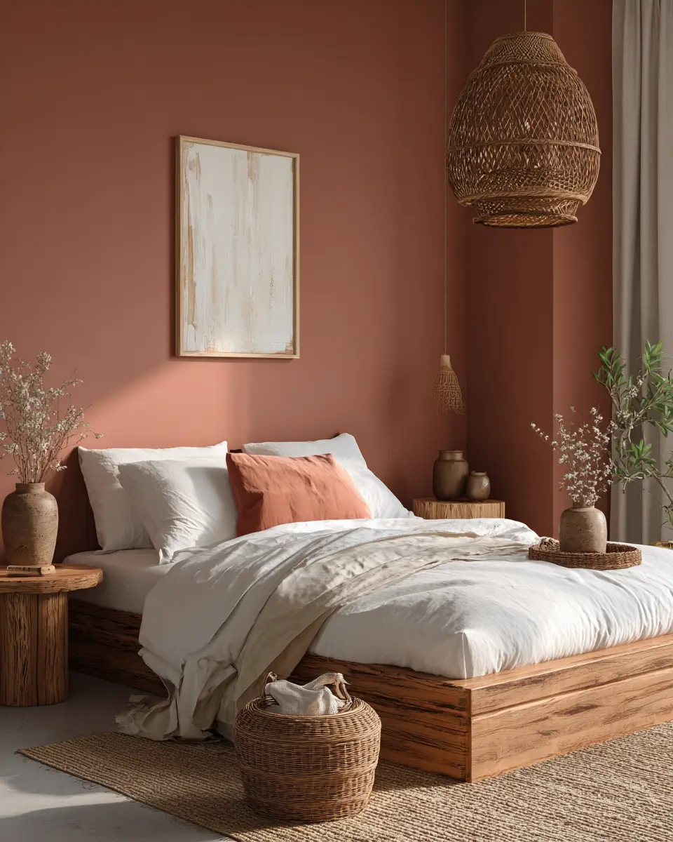 Terracotta Scandinavian Bedroom Decor Ideas