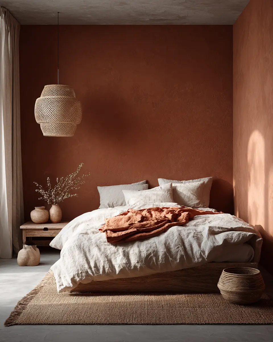 Terracotta Scandinavian Bedroom Decor Ideas