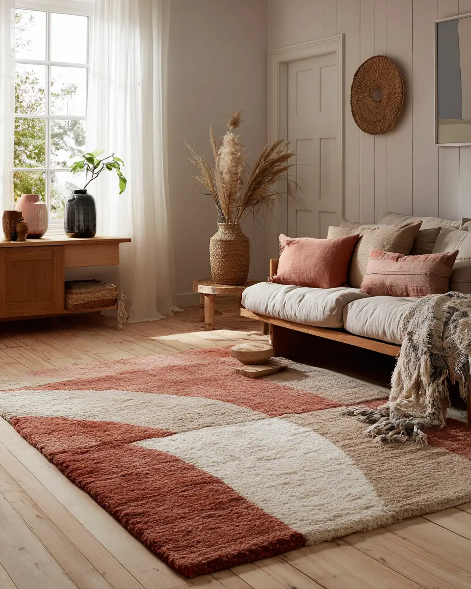 Terracotta Scandinavian Living Room Decor Ideas