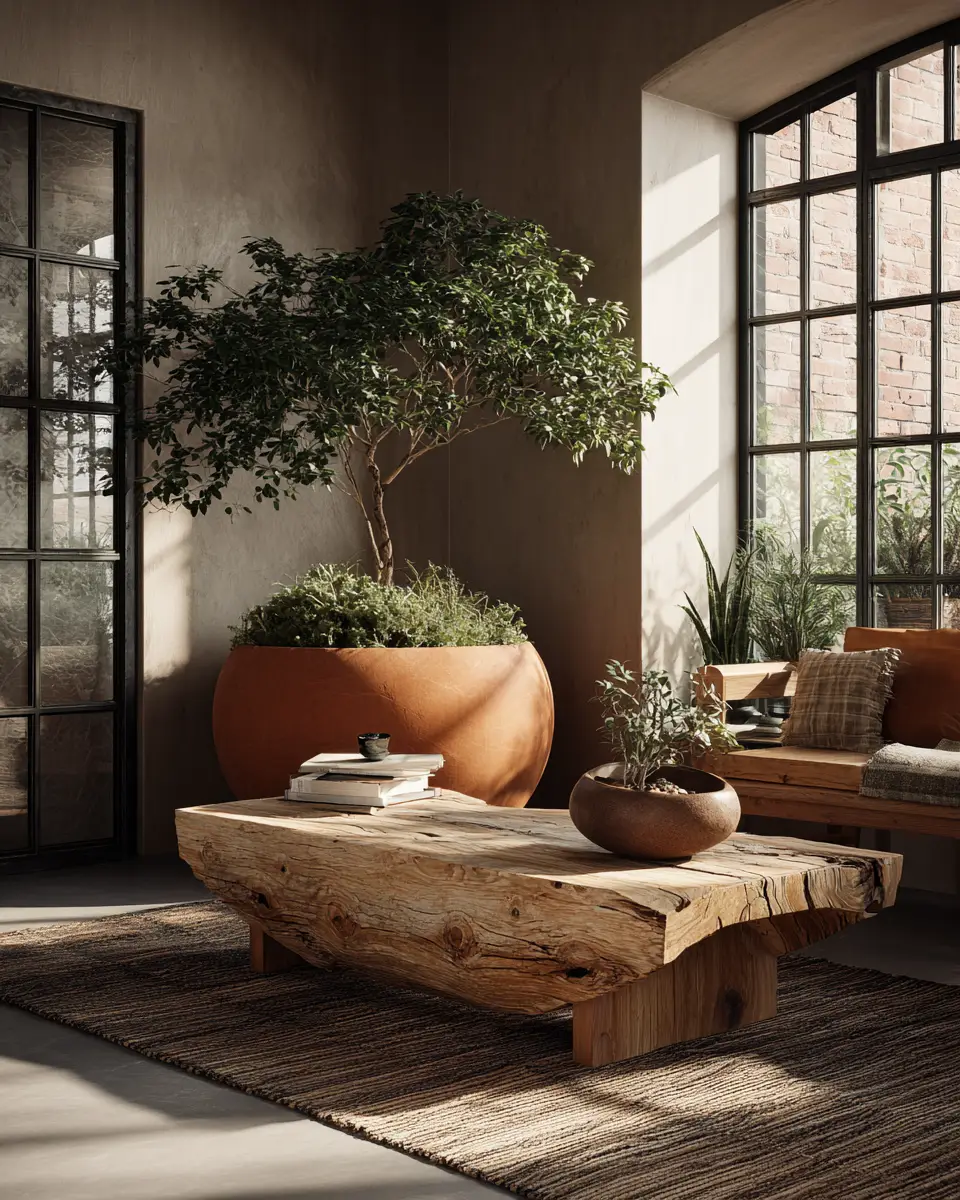 Terracotta Scandinavian Living Room Decor Ideas