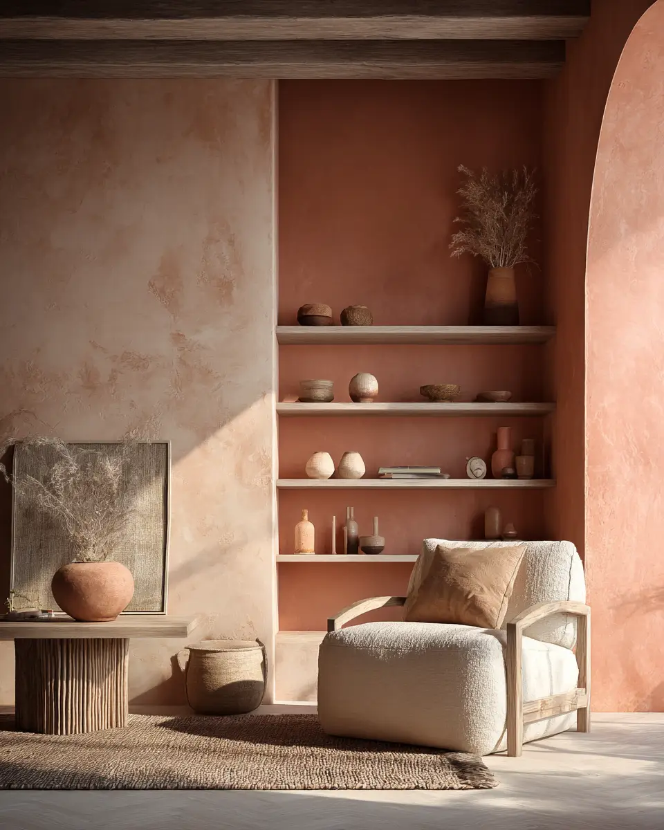 Terracotta Scandinavian Living Room Decor Ideas