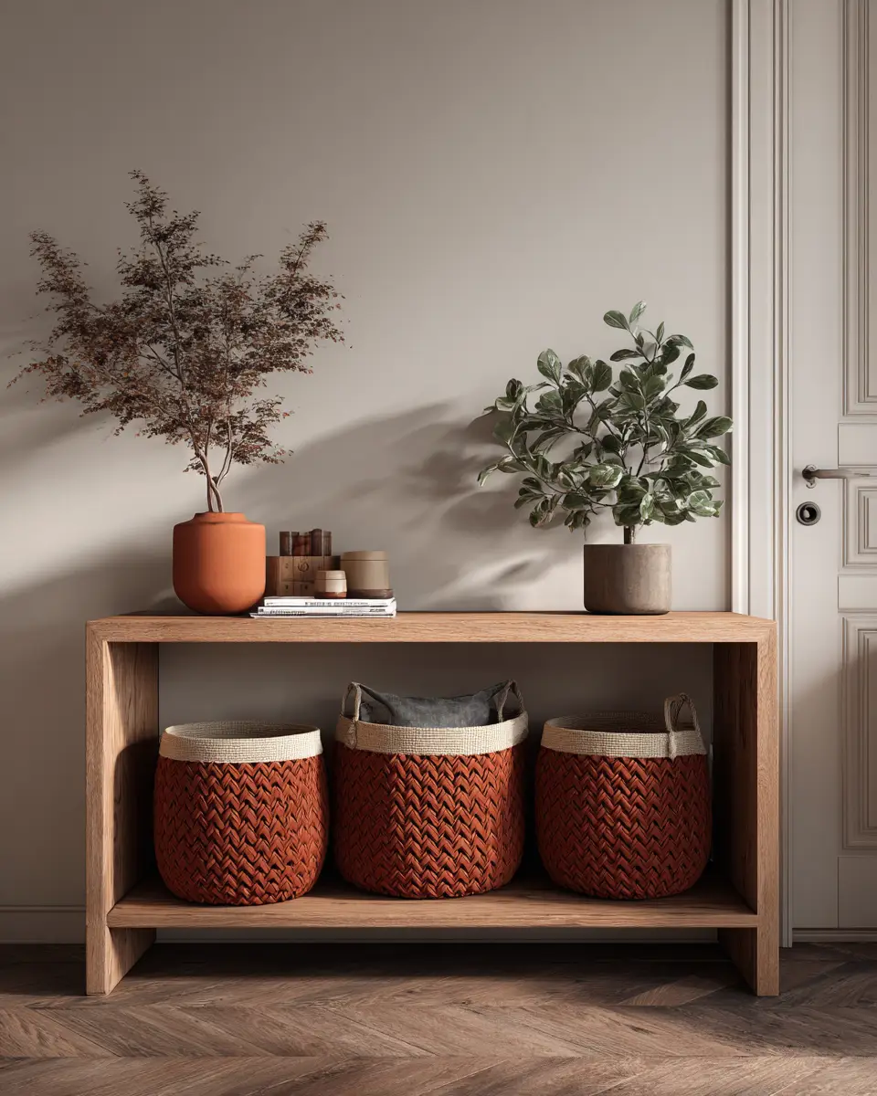 Terracotta Scandinavian Living Room Decor Ideas