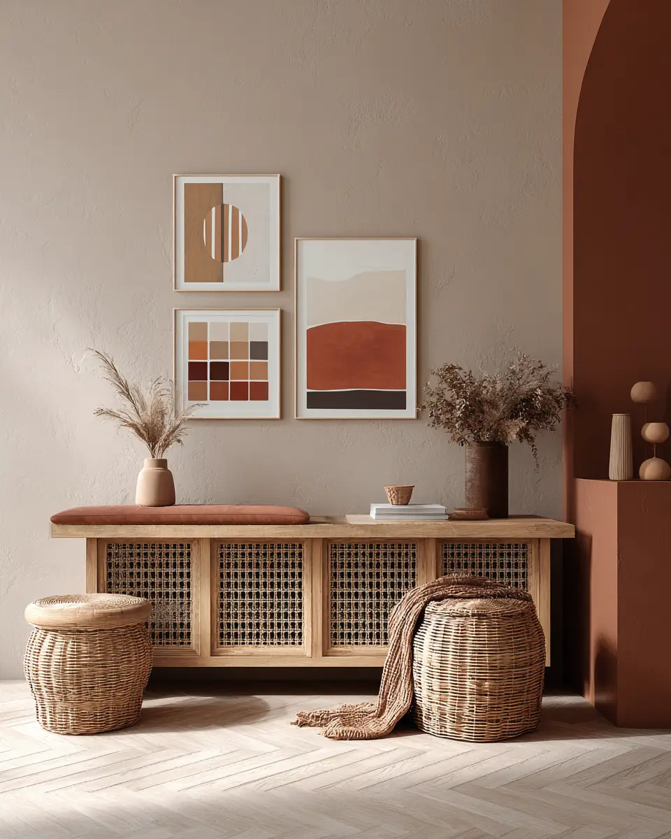 Terracotta Scandinavian Living Room Decor Ideas