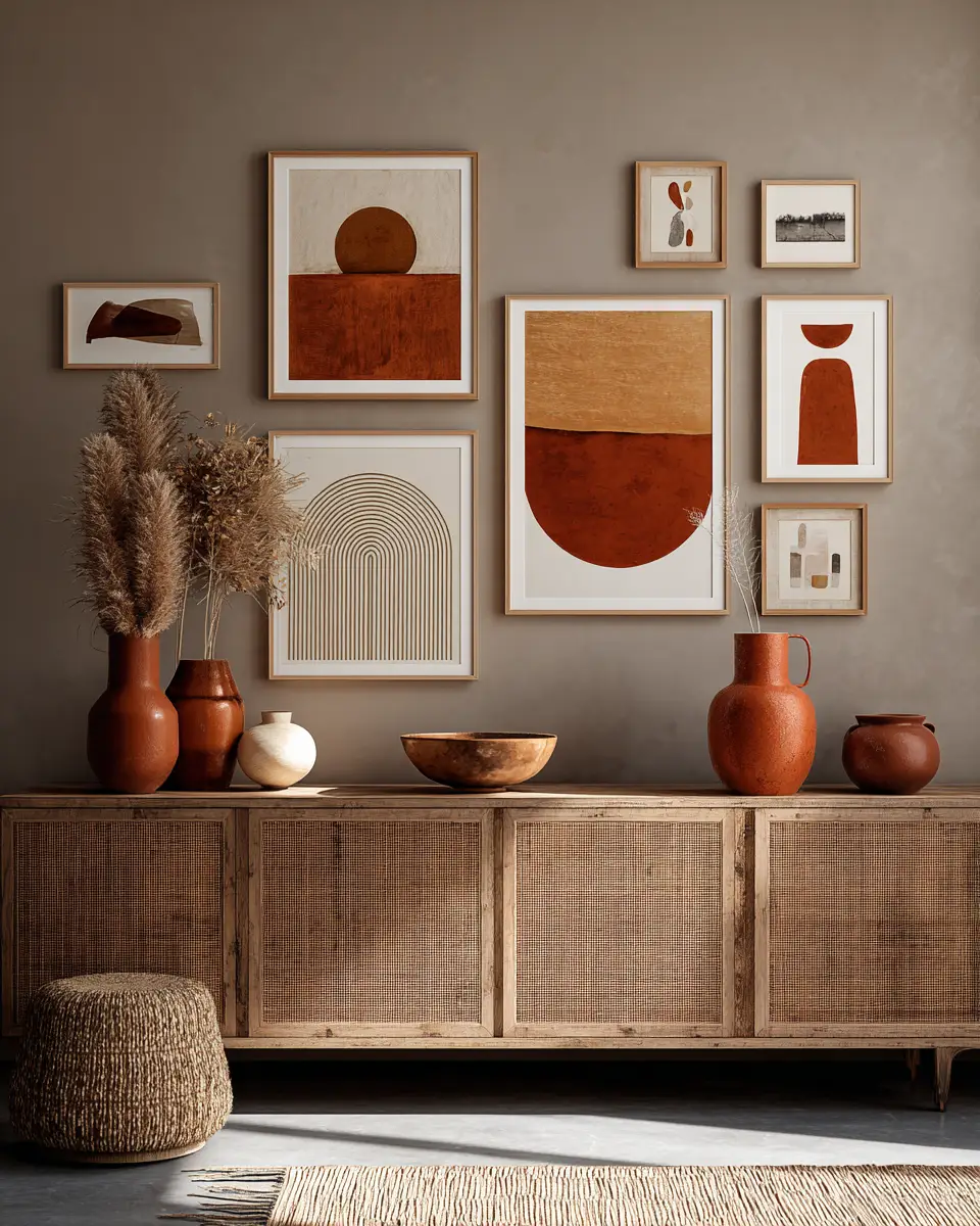 Terracotta Scandinavian Living Room Decor Ideas