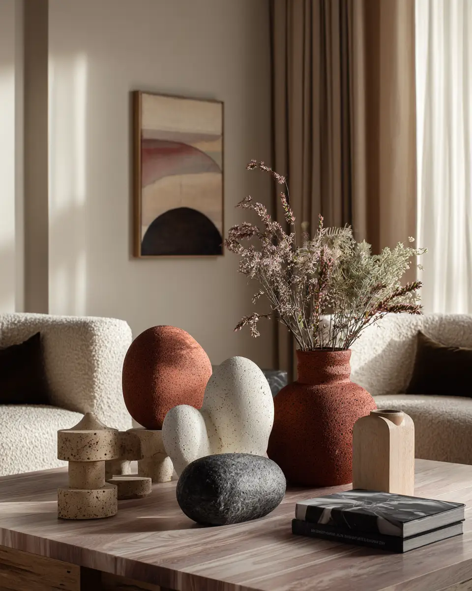 Terracotta Scandinavian Living Room Decor Ideas