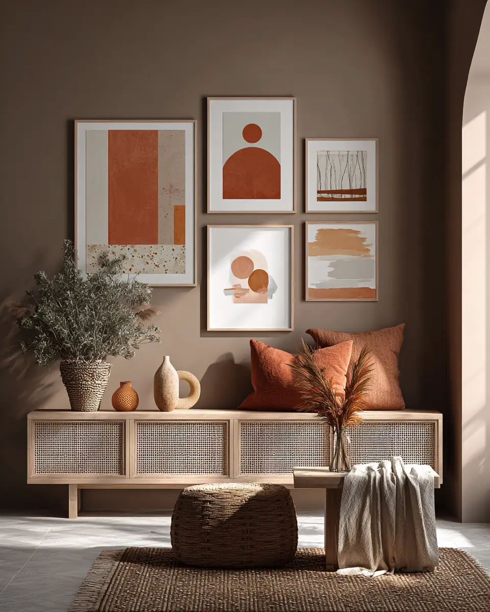 Terracotta Scandinavian Living Room Decor Ideas