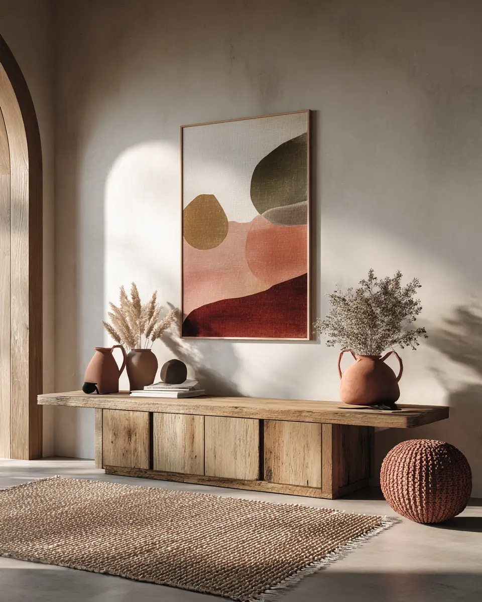 Terracotta Scandinavian Living Room Decor Ideas