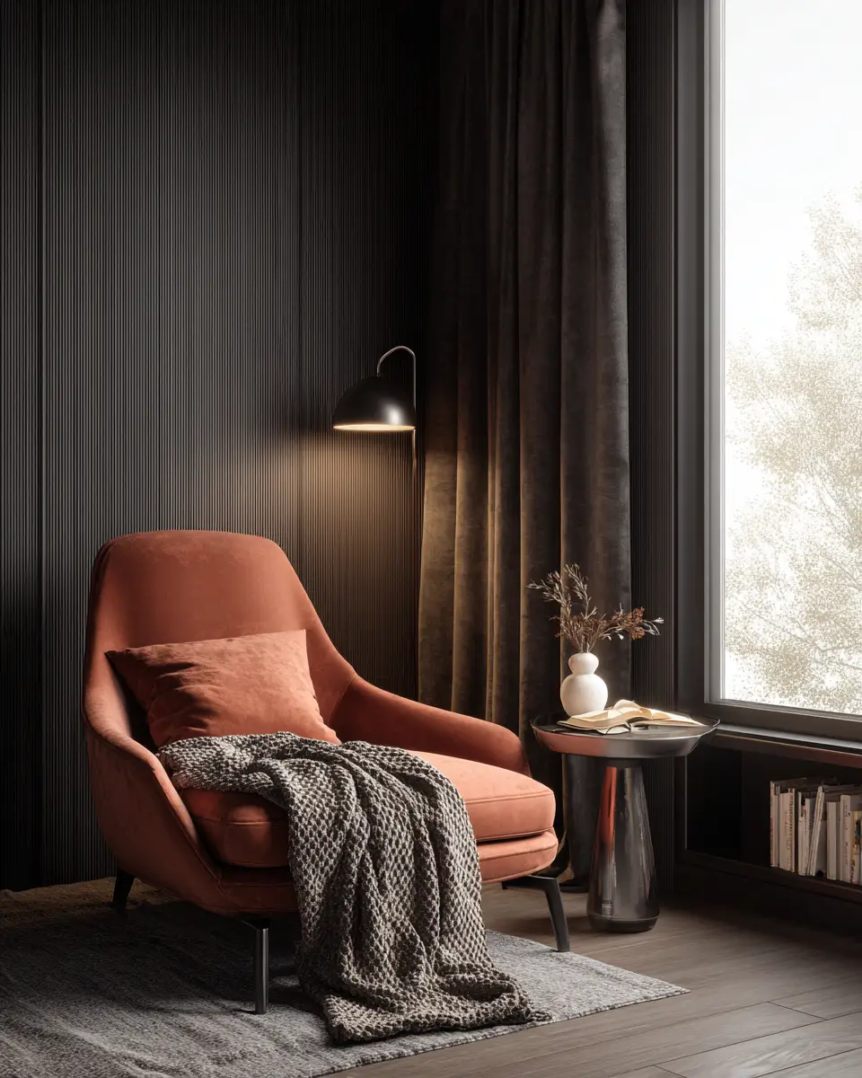 Terracotta Transitional Bedroom Decor Ideas