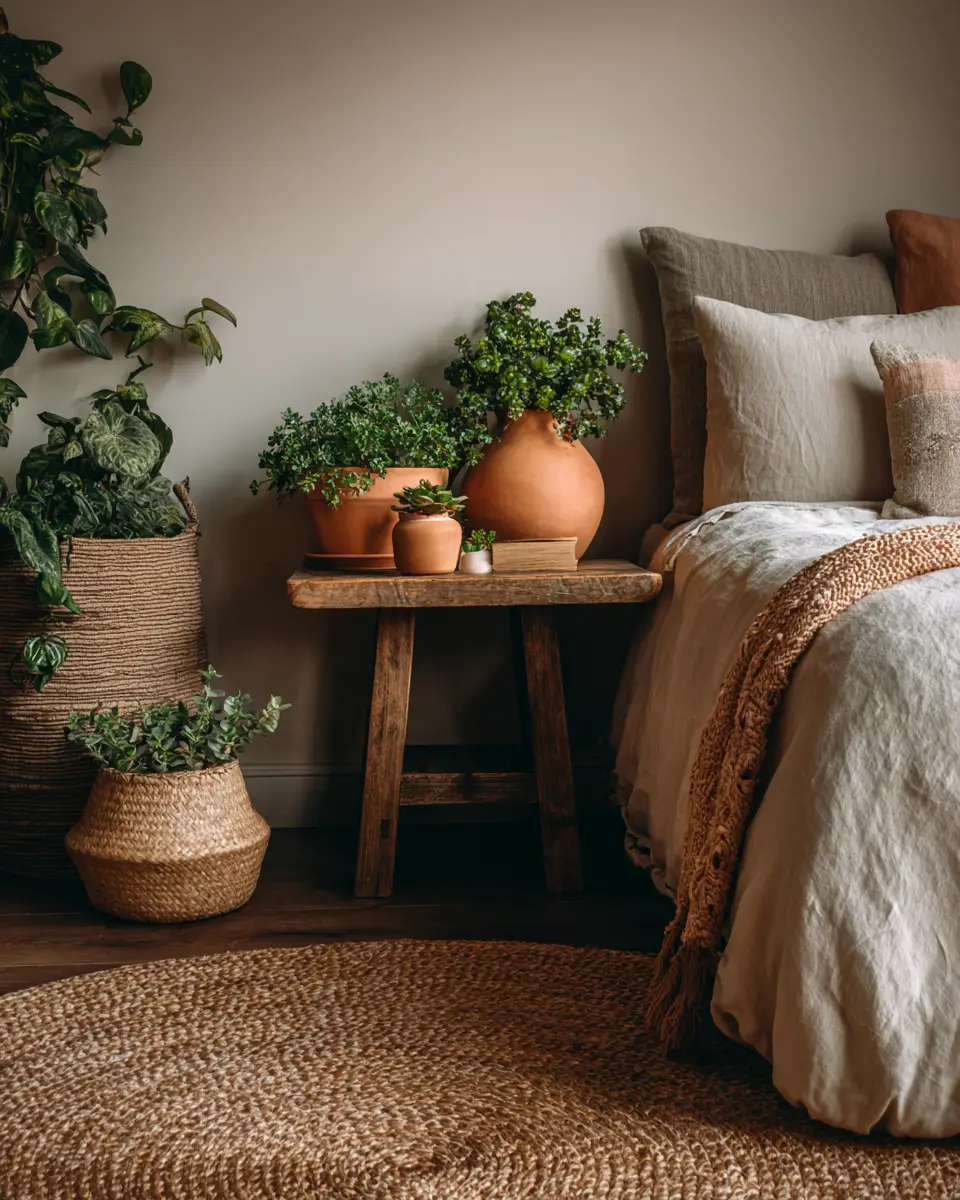 Terracotta Transitional Bedroom Decor Ideas