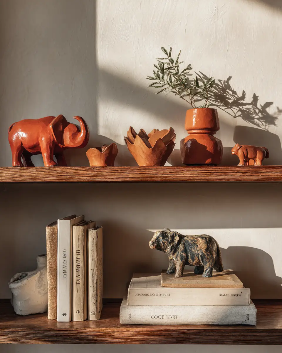 Terracotta Transitional Bedroom Decor Ideas