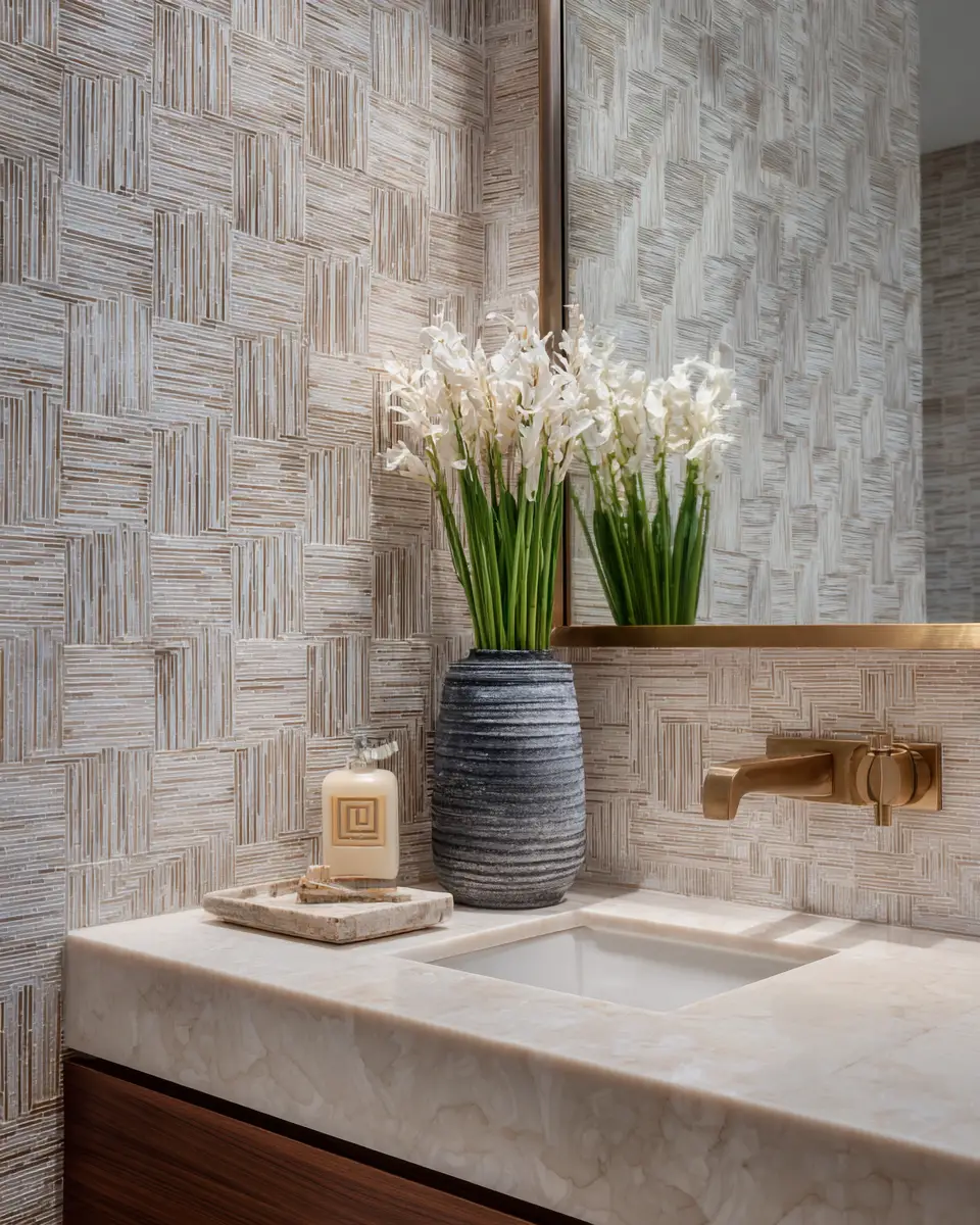 Texture-Rich Bathroom Decor Ideas